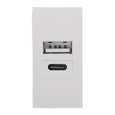 USB A USB C 15 W lādētājs