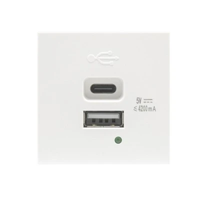 USB A USB C 21 W lādētājs